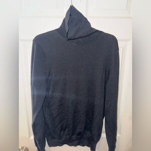 Joseph Abboud Men's Black Merino Wool Turtleneck Sweater